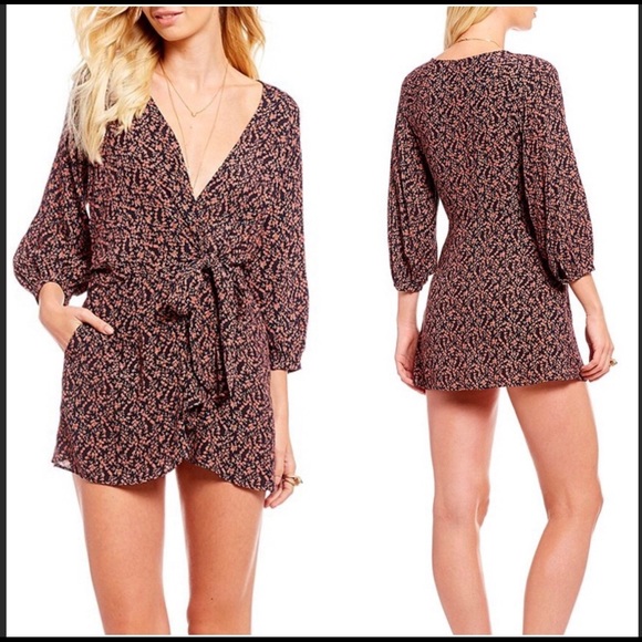 Free People Dresses & Skirts - 1 DAY OFR 🆕FREE PEOPLE CLARA FLORAL TIE WAIST(SzS